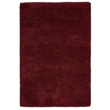 Sierra 9000 Plush Soft High-Density Stain-Resistant Plain Textured Polypropylene Shaggy Ruby Rug-Think Rugs-Rug Love - The Most Loved Rug Store